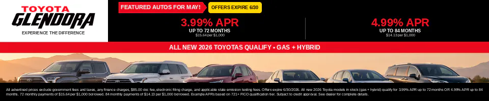 ALL NEW 2026 TOYOTA QUALIFY GAS + HYBRID | Toyota of Glendora