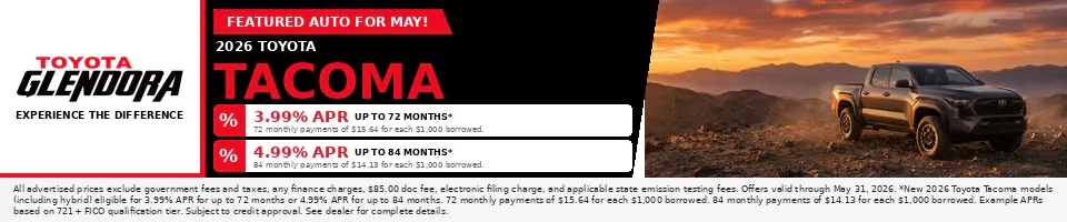 Tacoma SRP | Toyota of Glendora