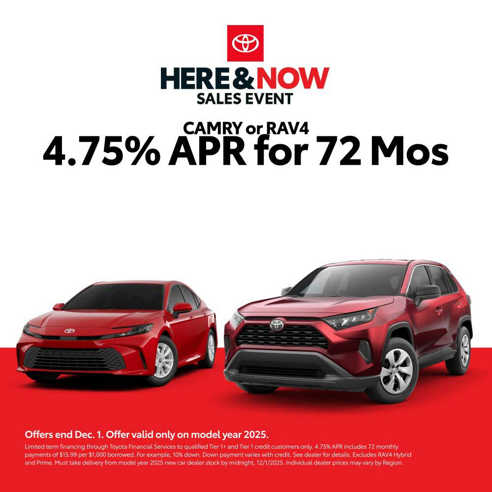 November 2025 SoCal Camry and RAV4 APR