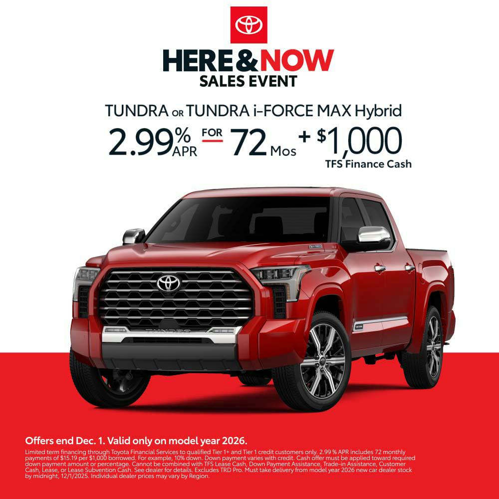 November 2025 SoCal Tundra Cash and APR