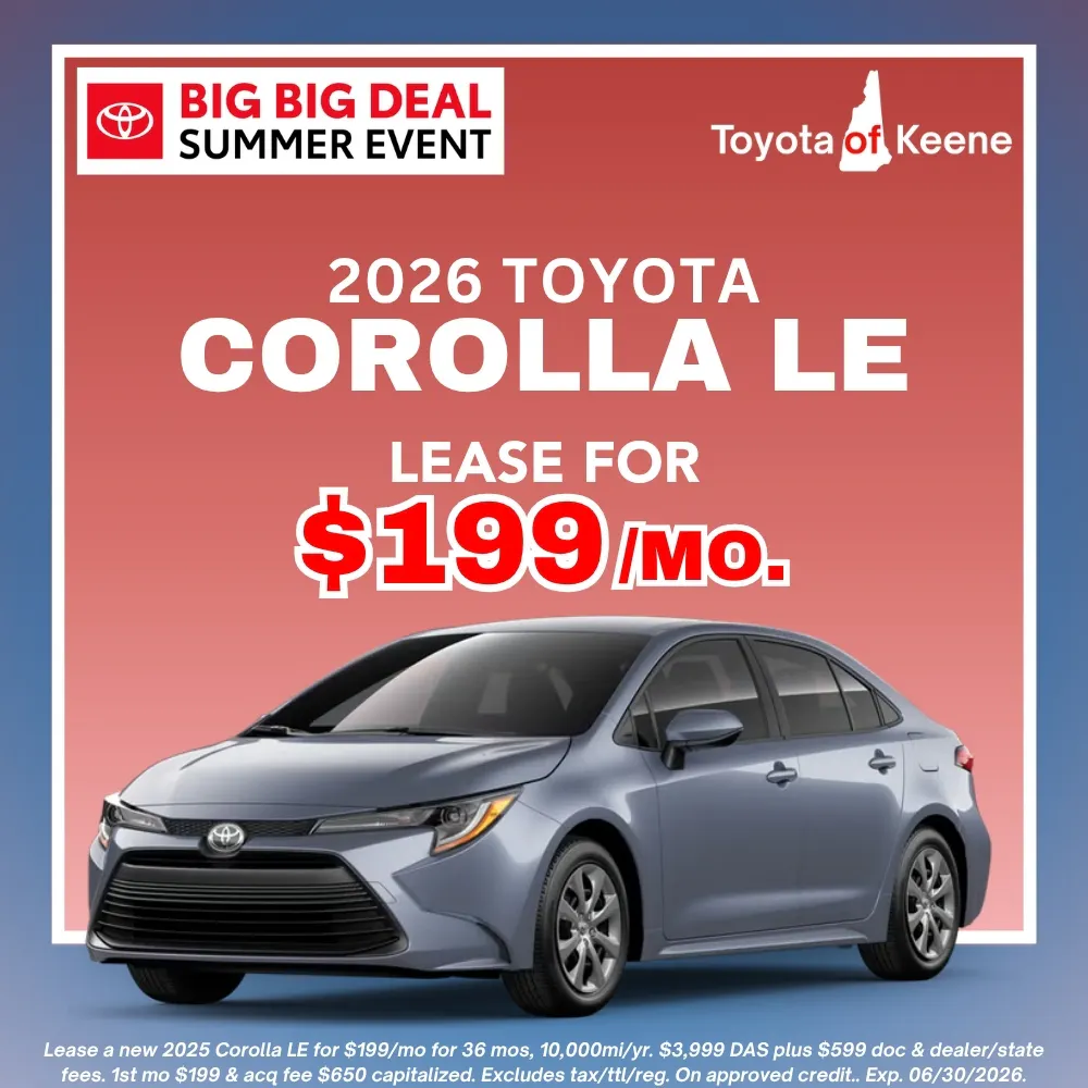 2026 Toyota Corolla LE Lease
