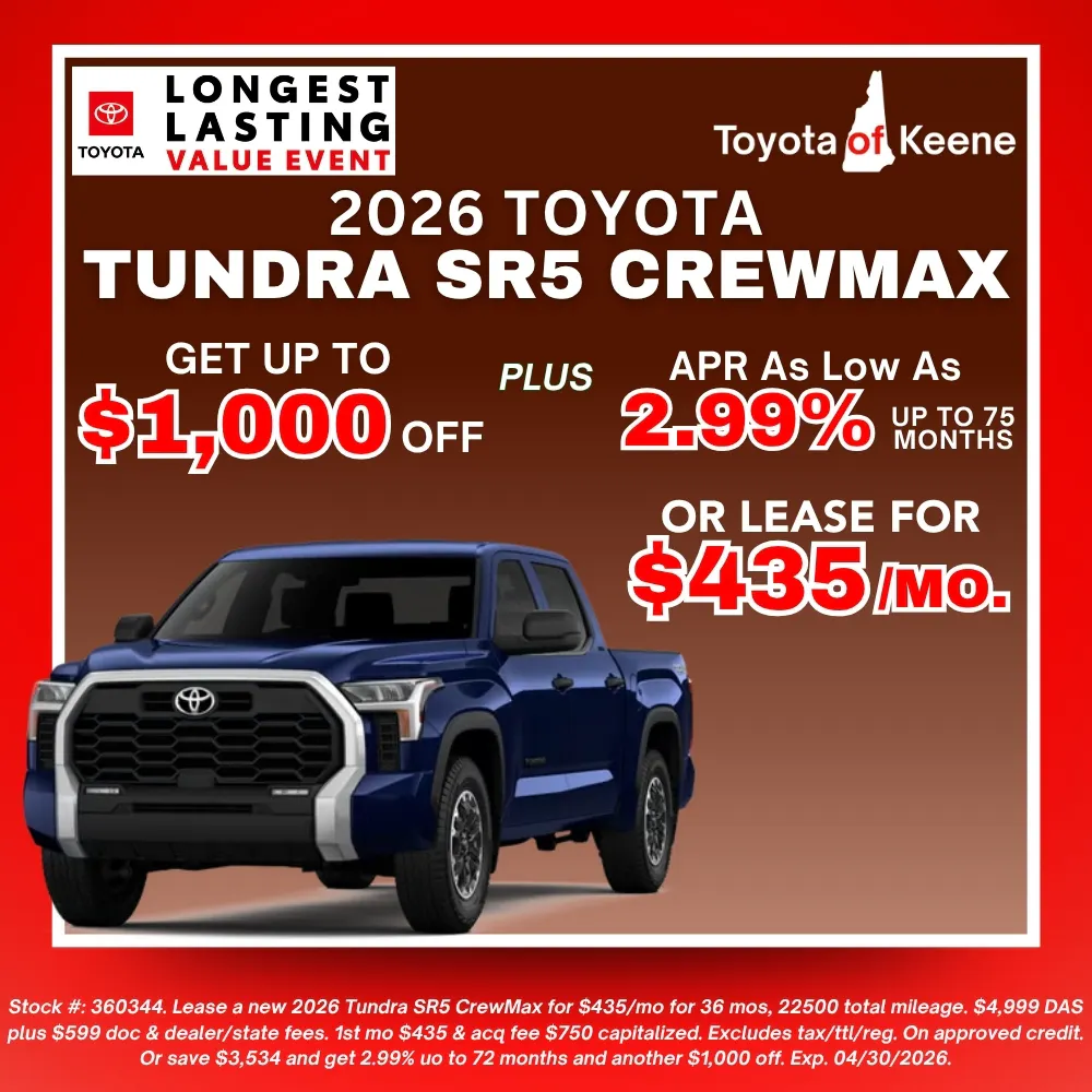 2026 Toyota Tundra SR5 Lease