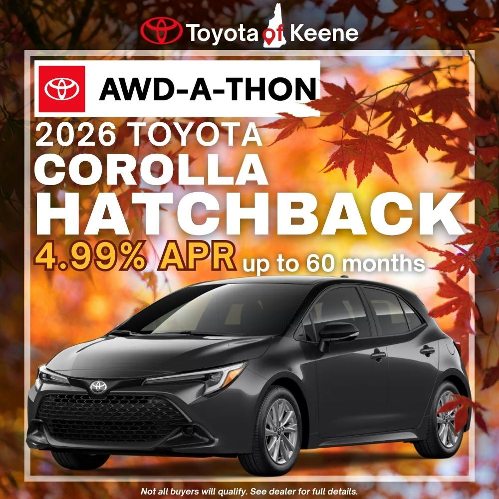 2026 Corolla Hatchback Model Offer | Toyota of Keene