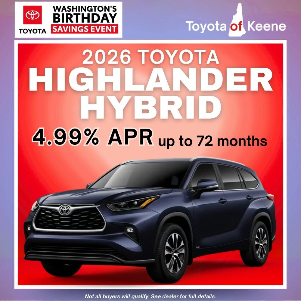 2026 Toyota Highlander Hybrid Model Offer | Toyota of Keene