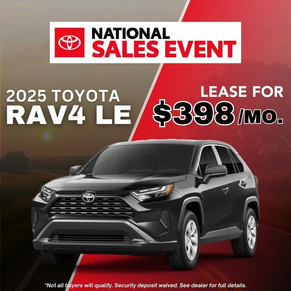 2025 Toyota Rav4 LE Lease Special