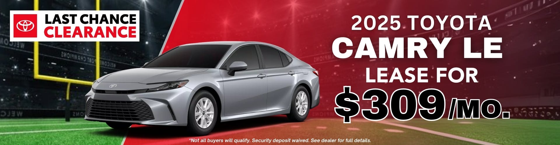 2025 Toyota Camry LE Lease Special