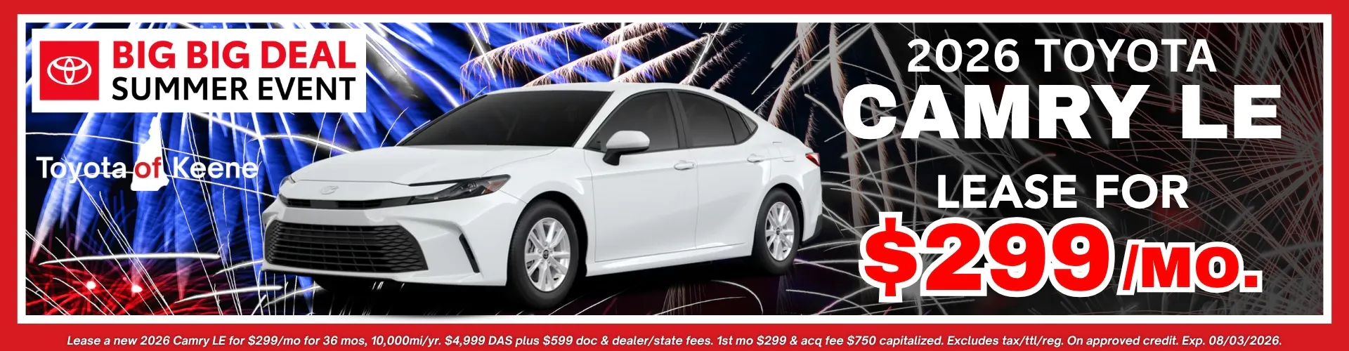 2026 Camry LE Lease