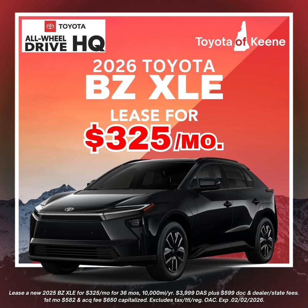 2026 Toyota BZ XLE Lease | Toyota of Keene