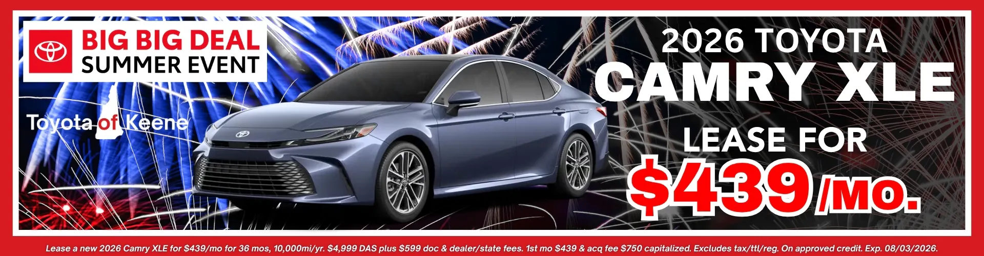 2026 Camry XLE Lease