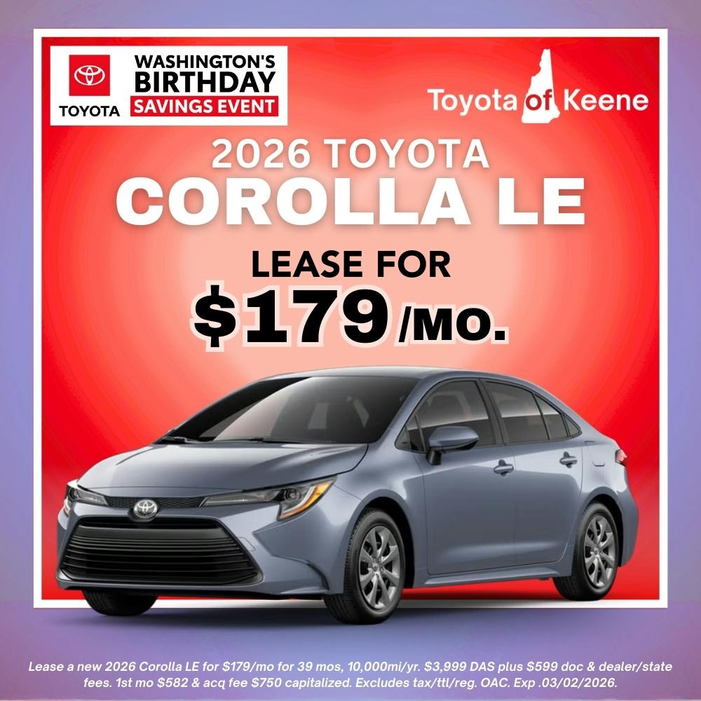 2026 Toyota Corolla LE Lease