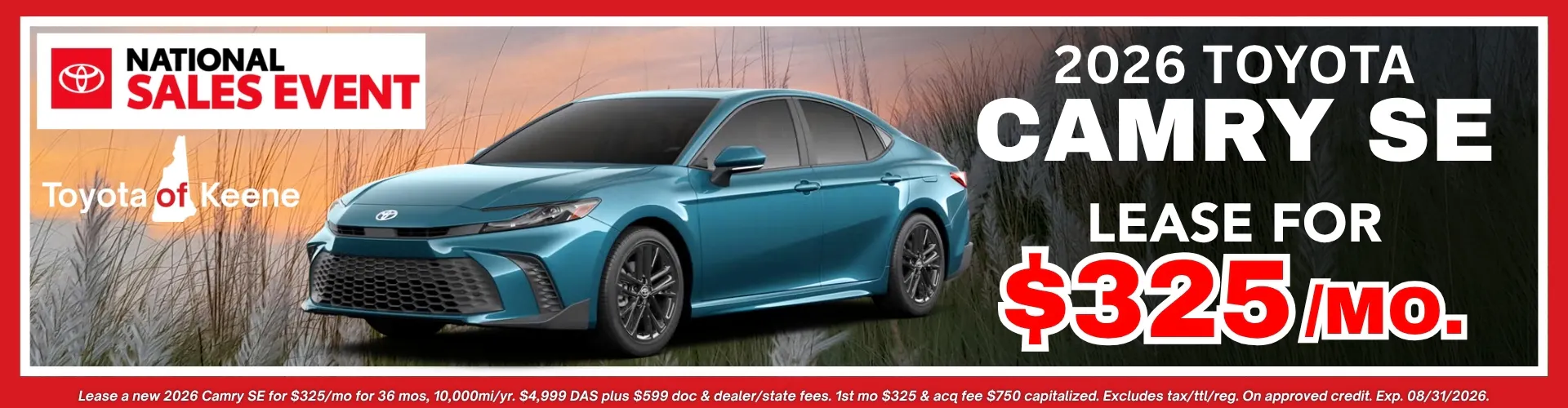 2026 Camry SE Lease