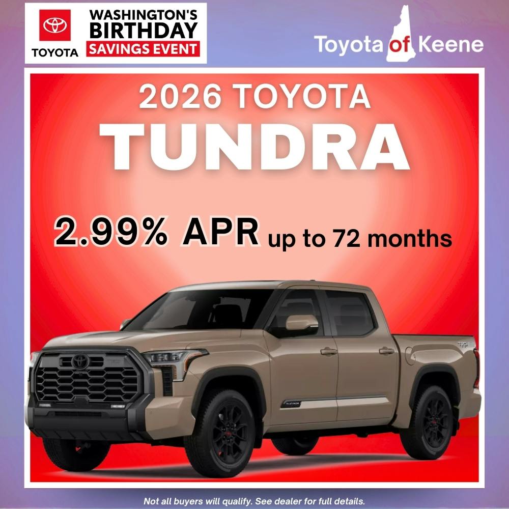 2026 Toyota Tundra Model Offer | Toyota of Keene