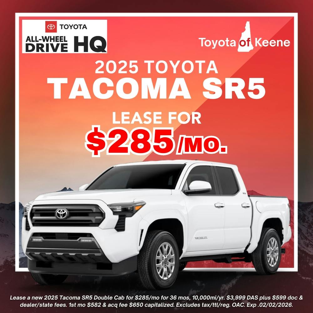 2025 Toyota Tacoma SR5 Lease | Toyota of Keene