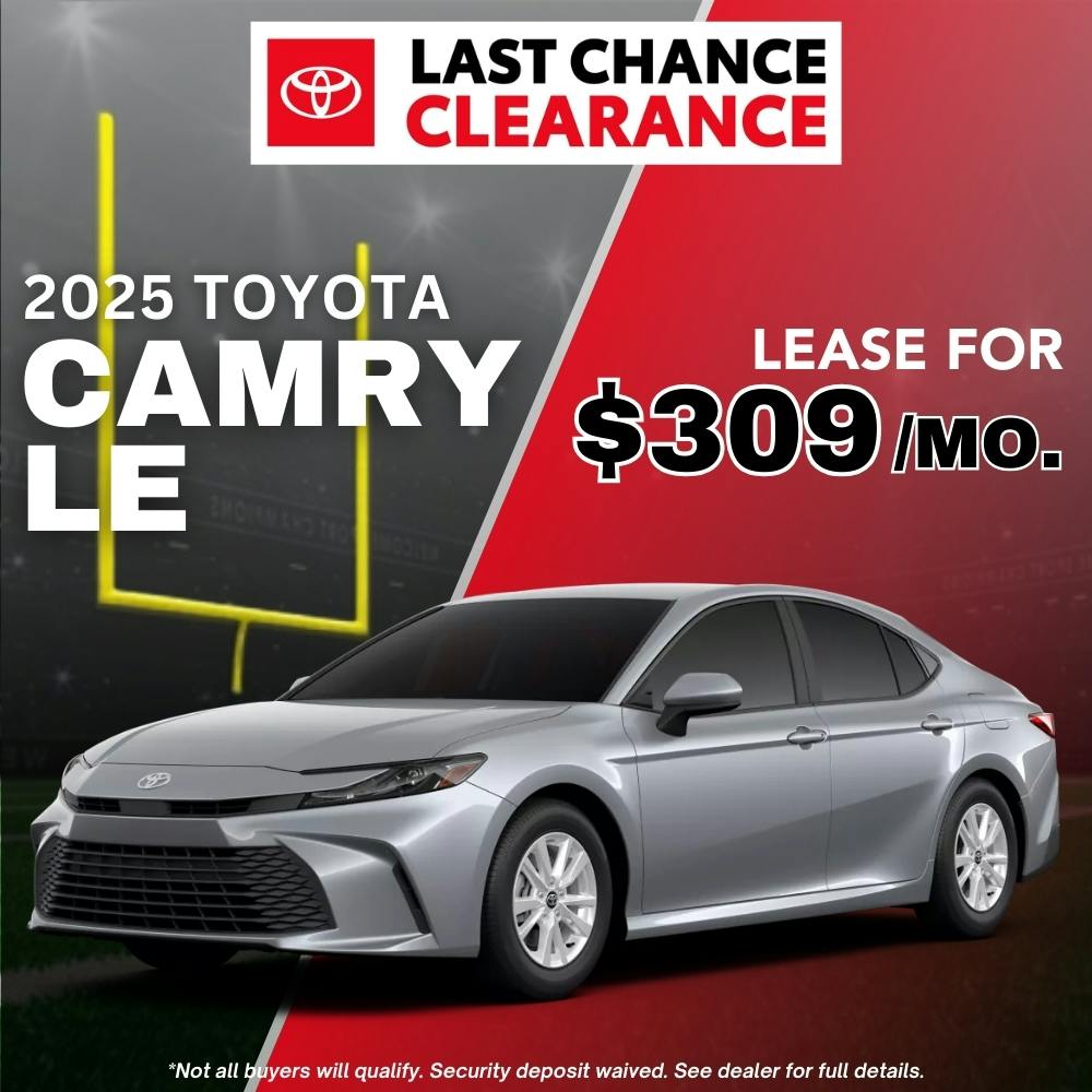 2025 Toyota Camry LE Lease Special