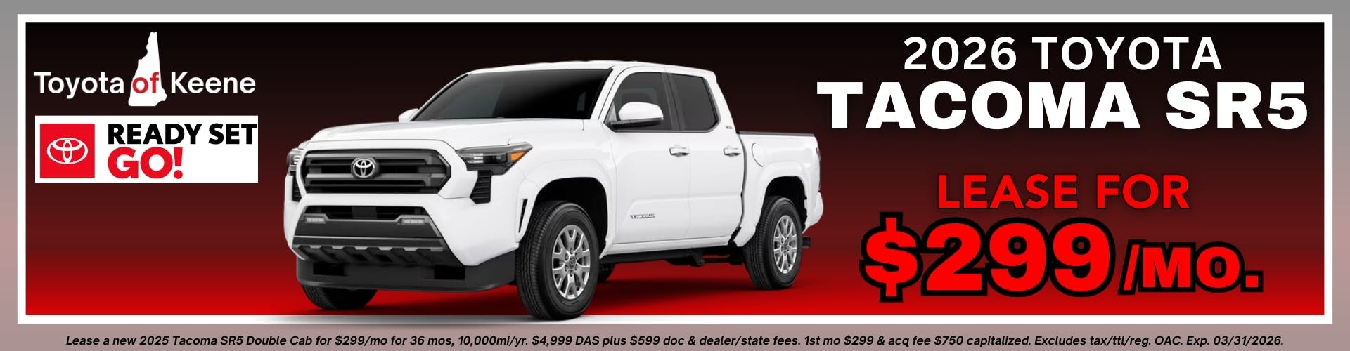2026 Toyota Tacoma SR5 Lease