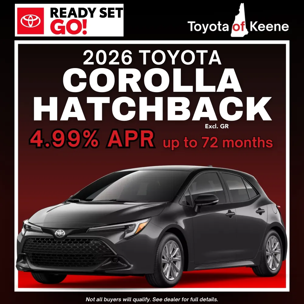2026 Corolla Hatchback Model Offer | Toyota of Keene