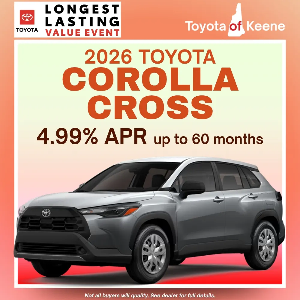 2026 Toyota Corolla Cross Model Offer | Toyota of Keene