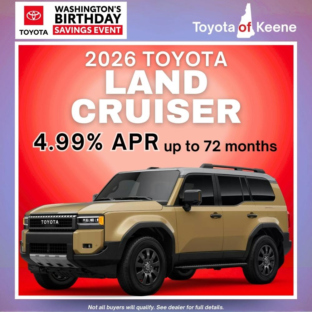 2026 Toyota Land Cruiser Model Offer | Toyota of Keene