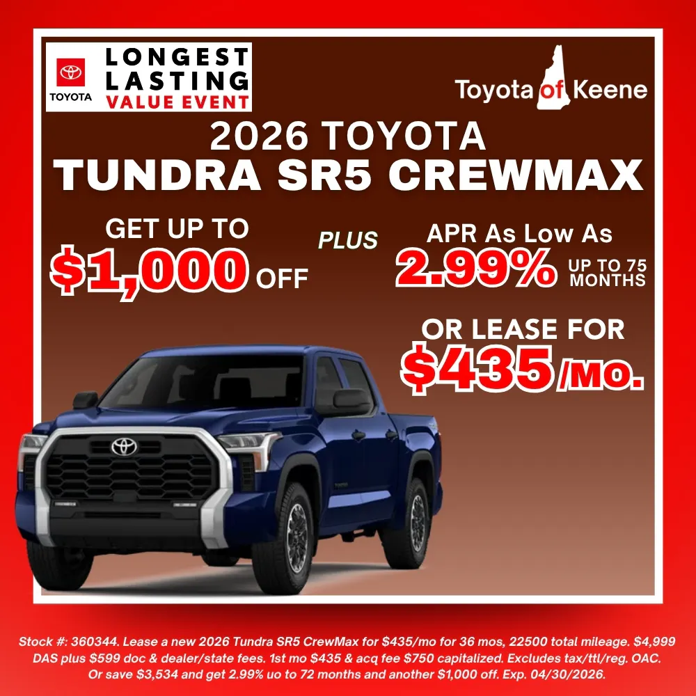 2026 Toyota Tundra SR5 Lease