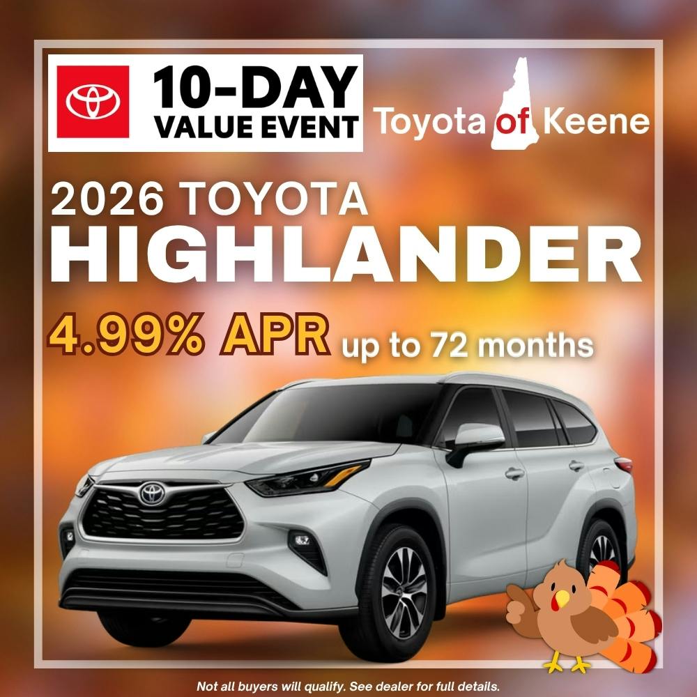 2026 Toyota Highlander Model Offer | Toyota of Keene