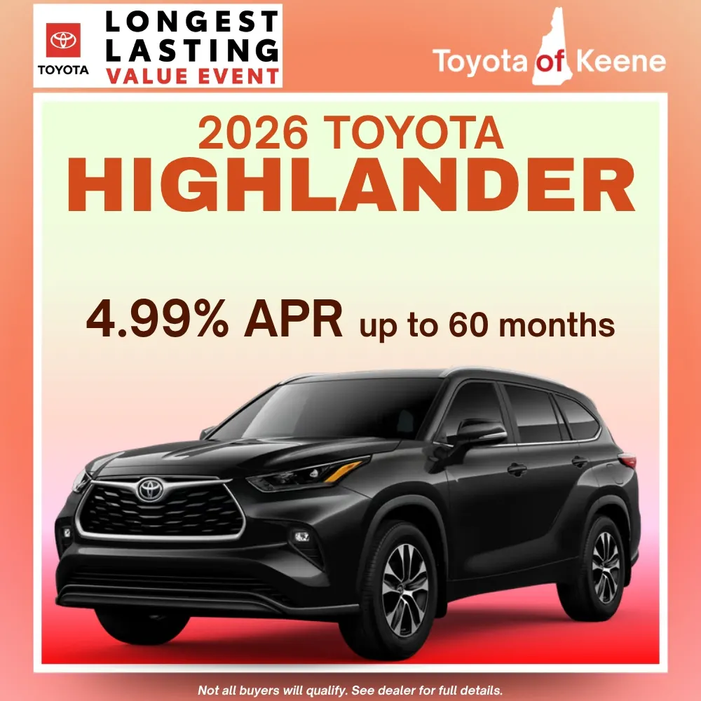 2026 Toyota Highlander Model Offer | Toyota of Keene