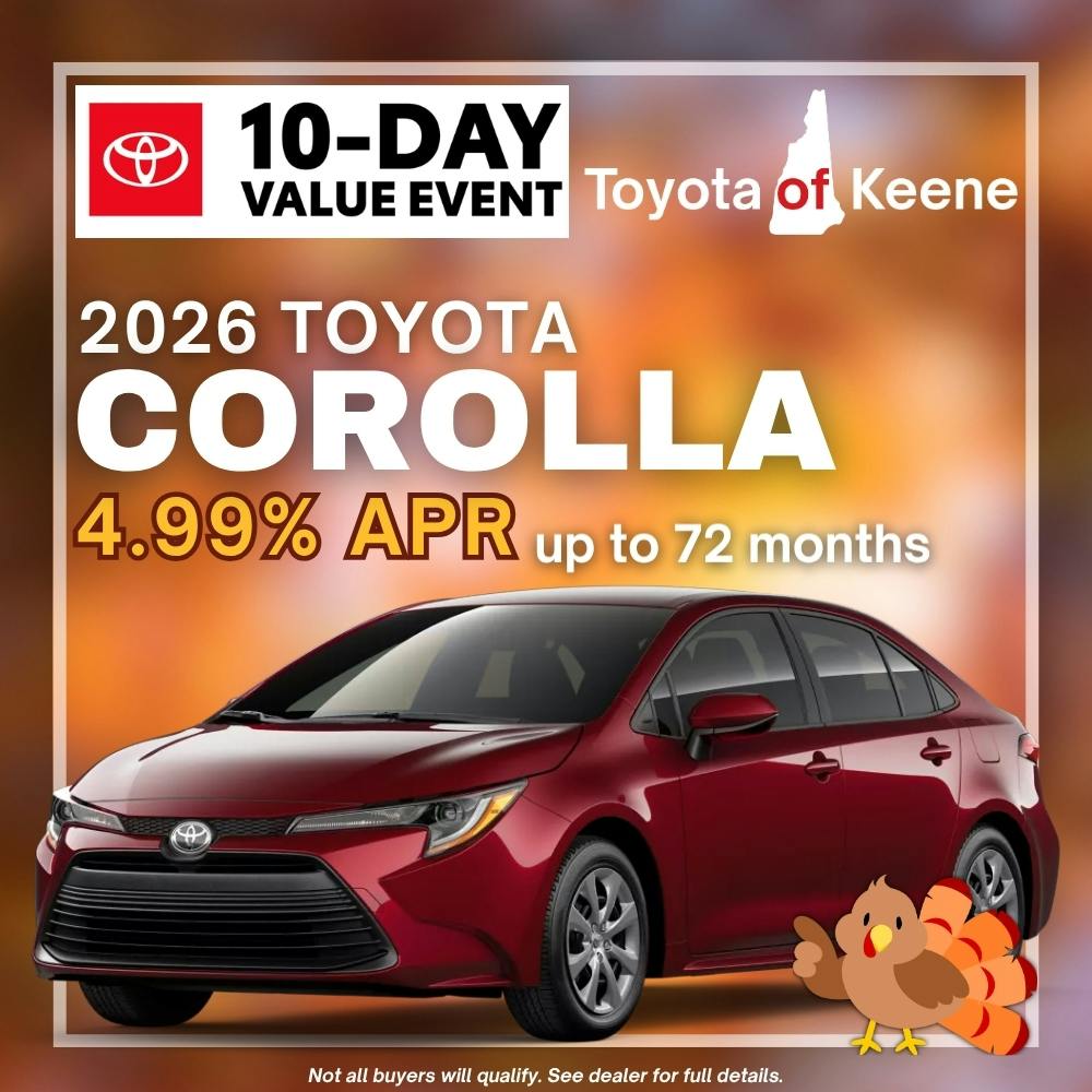 2026 Toyota Corolla Model Offer | Toyota of Keene