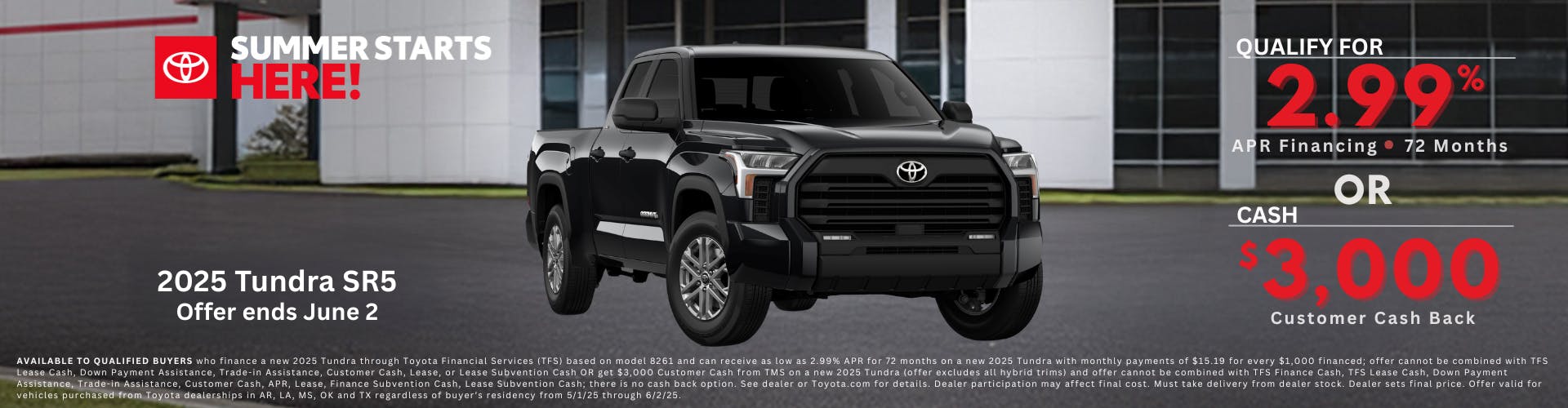 May 2025 GST Tundra