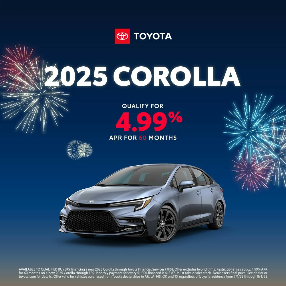 July 2025 GST APR Corolla