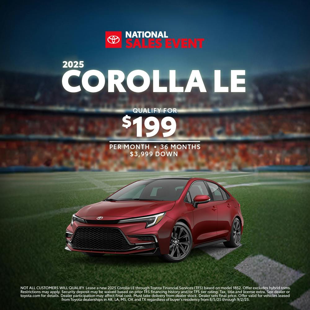 August 2025 GST Corolla Lease