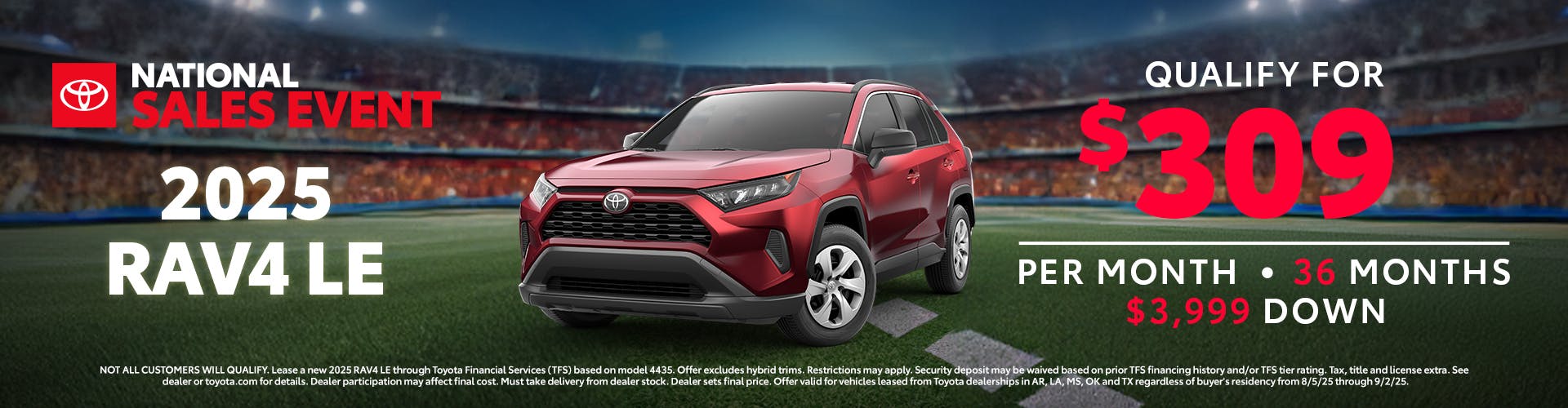 August 2025 GST RAV4 Lease