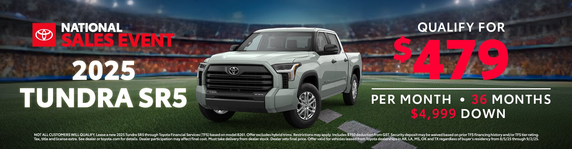 August 2025 GST Tundra Lease