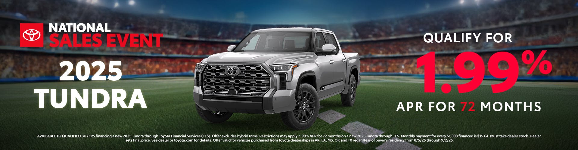 August 2025 GST Tundra