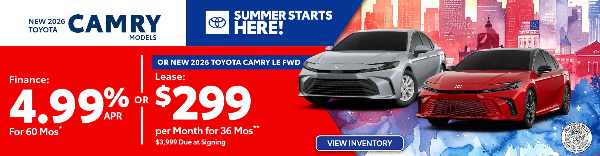 New 2026 Toyota Camry Models OR New 2026 Toyota Camry LE FWD
