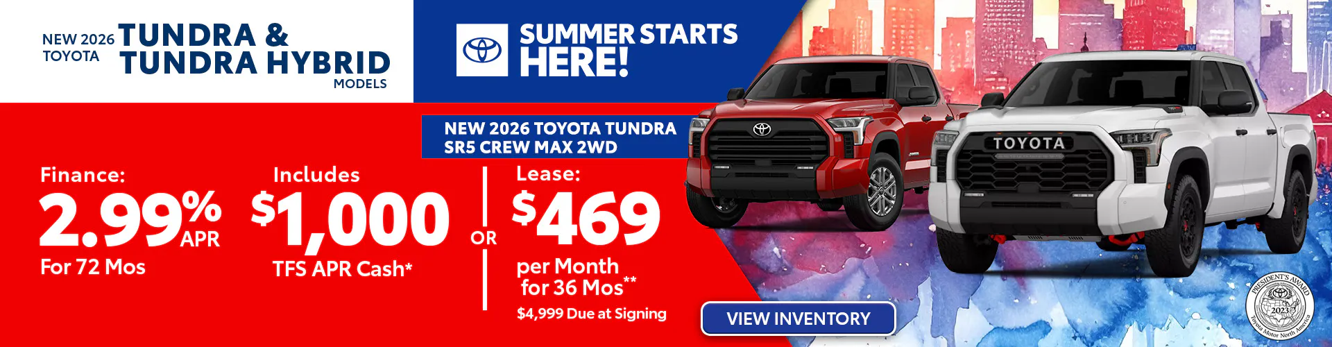 New 2026 Toyota Tundra and Tundra Hybrid Models