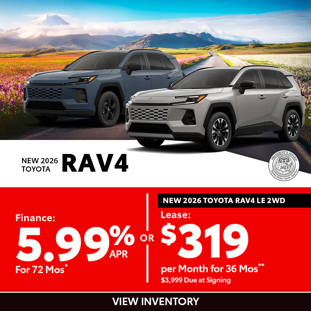 New 2026 Toyota RAV4 – Finance For 5.99%