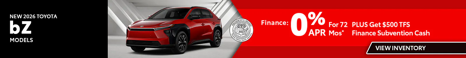 New 2026 Toyota bZ Models