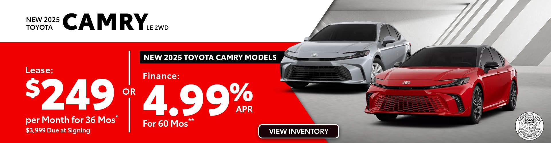 DA_AugNew 2025 Toyota Camry LE 2WD