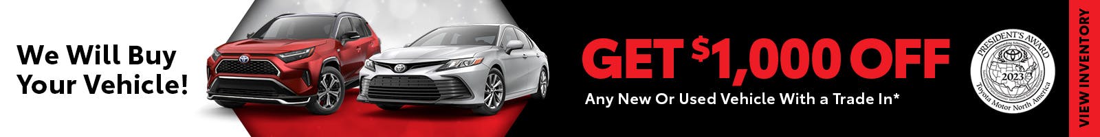 Dec_DA_We Will Buy Your Vehicle!