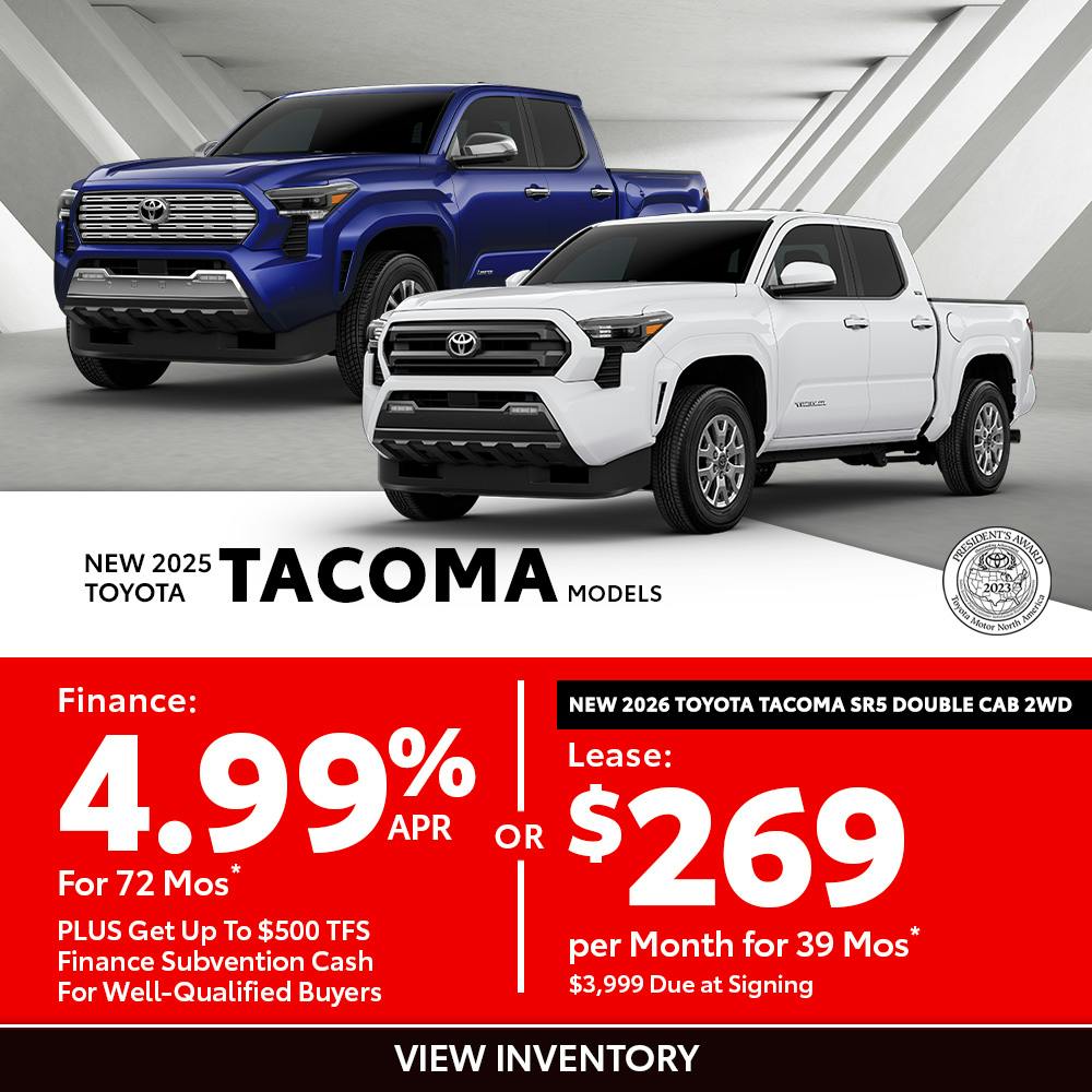 New 2026 Toyota Tacoma Models OR New 2026 Toyota Tacoma SR5 Double Cab 2WD