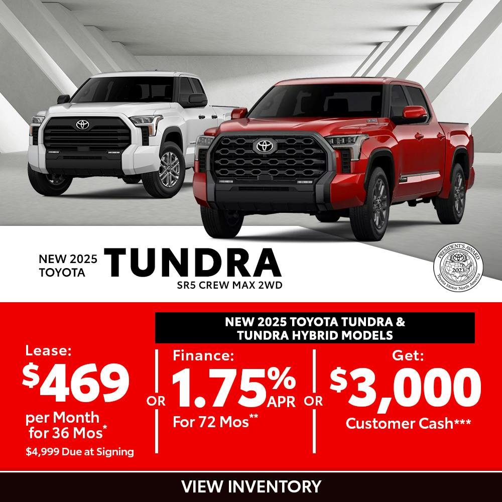 New 2025 Toyota Tundra SR5 CrewMax 2WD