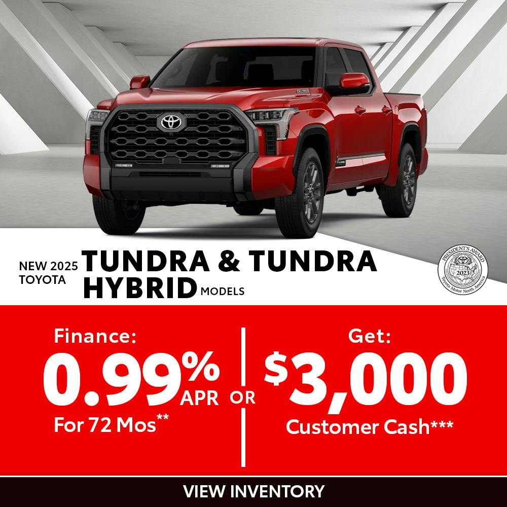 New 2025 Toyota Tundra and Tundra Hybrid Models