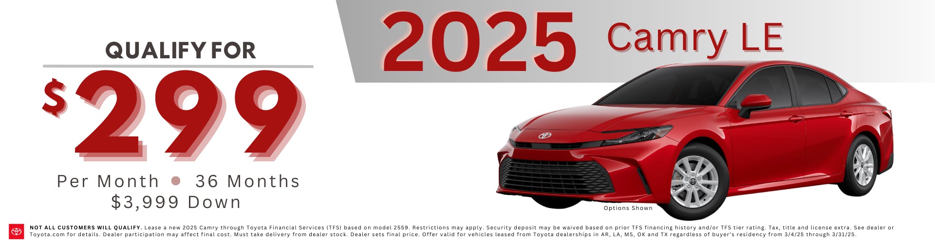 March 2025 GST Camry