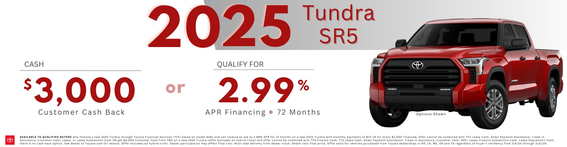 March 2025 GST Tundra