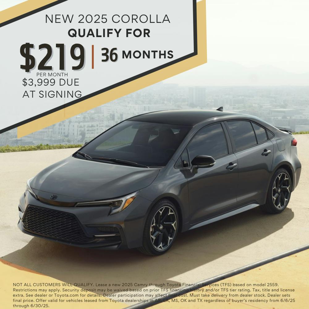 June 2025 GST Corolla Lease