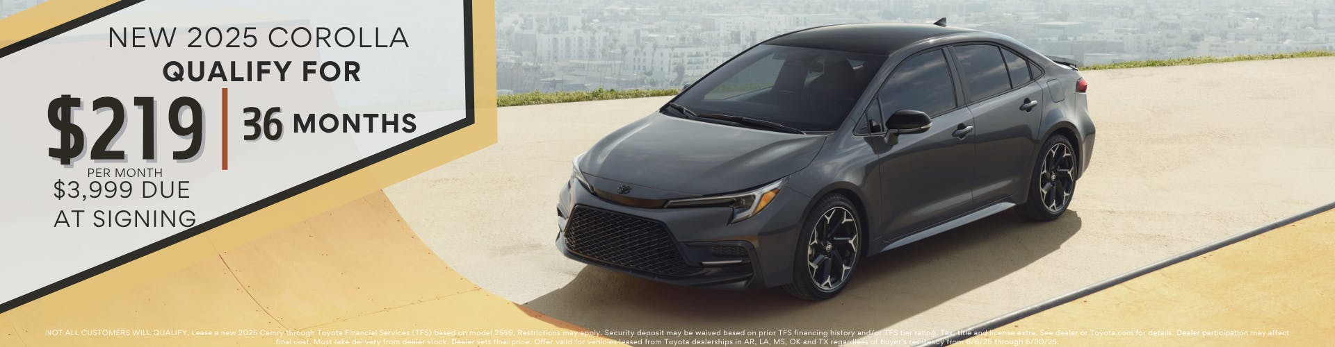 June 2025 GST Corolla Lease