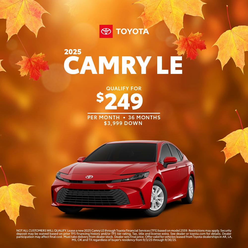 September 2025 GST Camry Lease