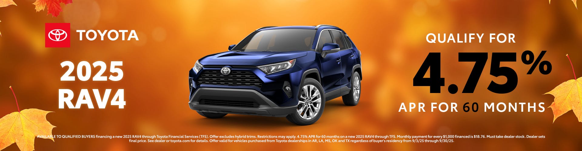 September 2025 GST RAV4 APR