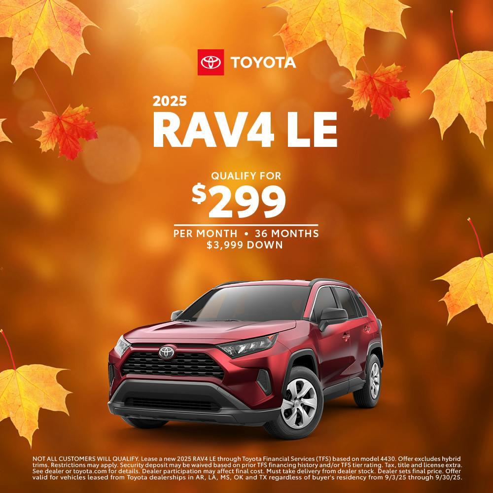 September 2025 GST RAV4 Lease
