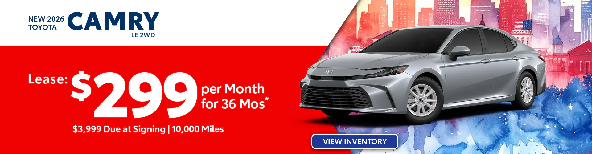 New 2026 Toyota Camry LE 2WD
