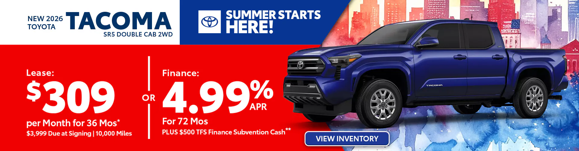 New 2026 Toyota Tacoma SR5 Double Cab 2WD